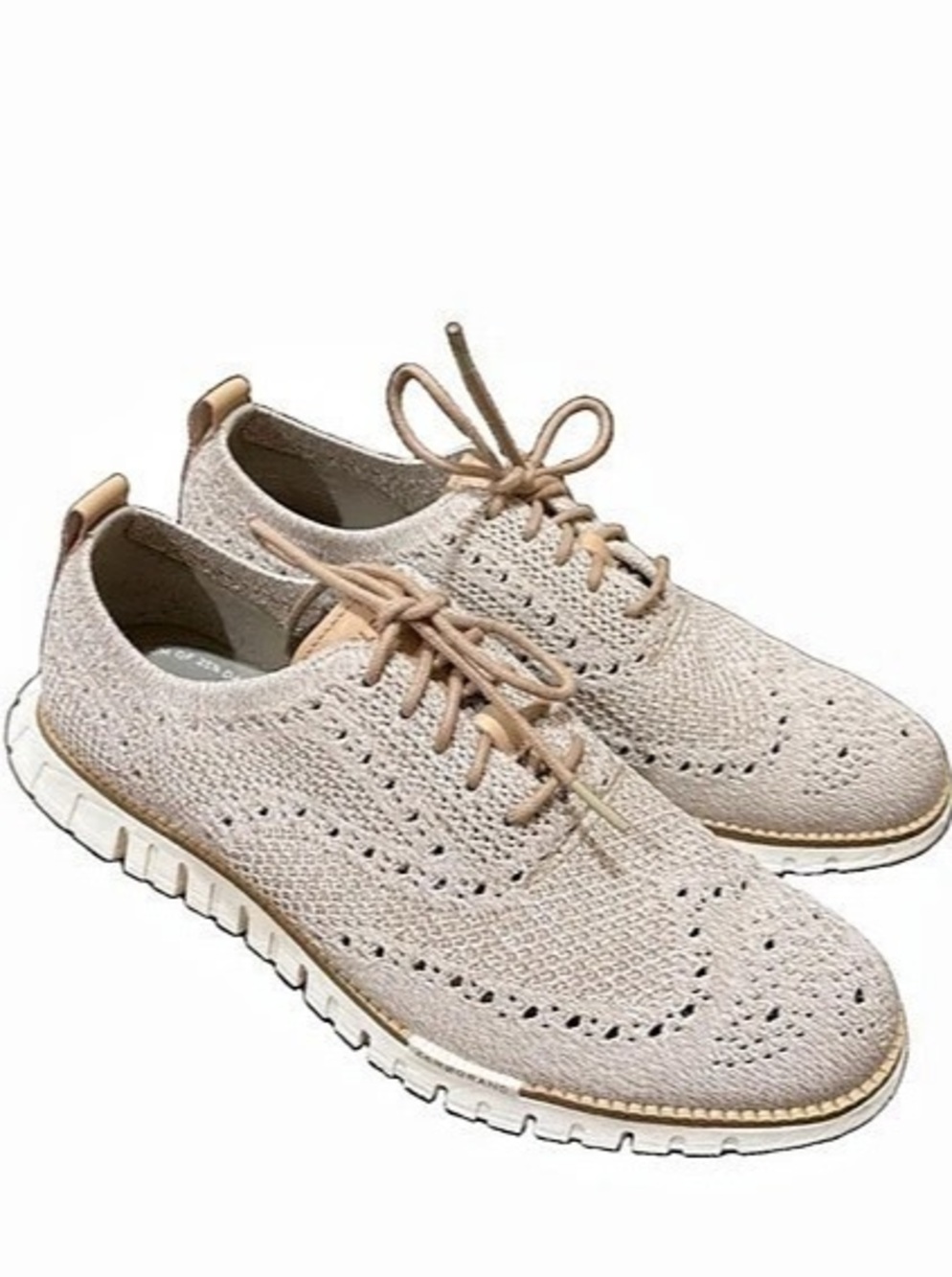 Cole Haan ZERØGRAND Remastered Stitchlite Wingtip Oxford Pumice Stone Natural